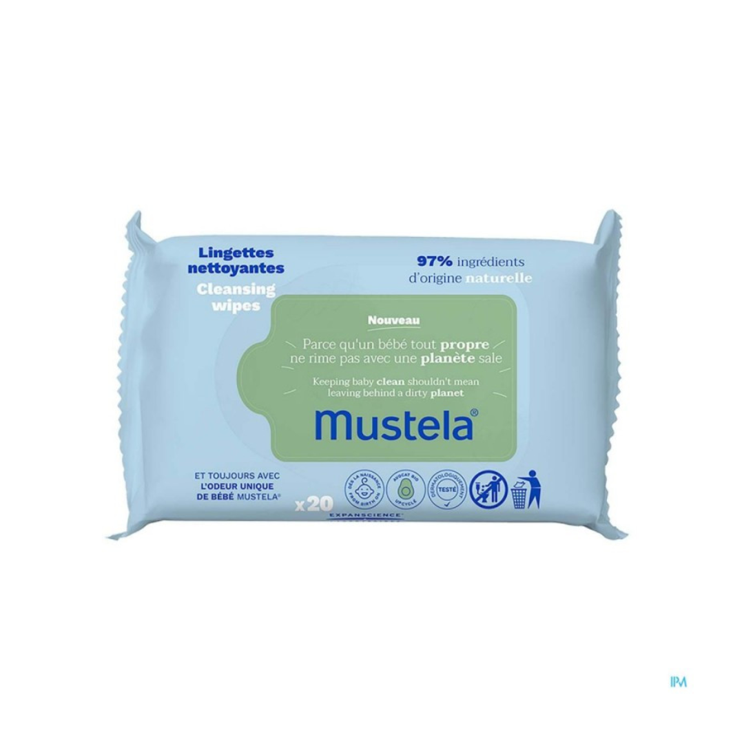 Mustela Baby Wet Cleansing Wipes - 60 pcs - Medaid