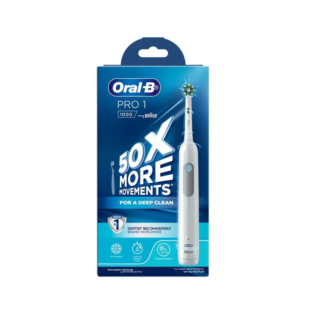 Oral B Pro 1000 CrossAction Electric Toothbrush - Medaid