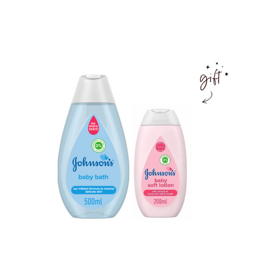Johnson's Bath Baby Bundle + Cleanser Gift - Medaid