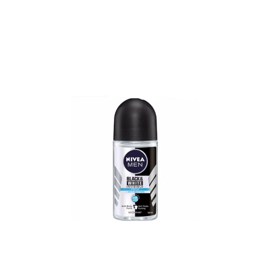 Nivea Black & White Invisible Fresh Deodorant Roll-On For Men 50ml - Medaid