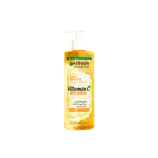 Garnier Fast Bright Face Wash With Vitamin C 400ml - Medaid
