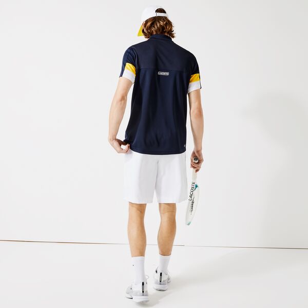 Men’s Lacoste SPORT Colourblock Breathable Resistant Regular Fit Polo Shirt - DH6932 - Medaid International