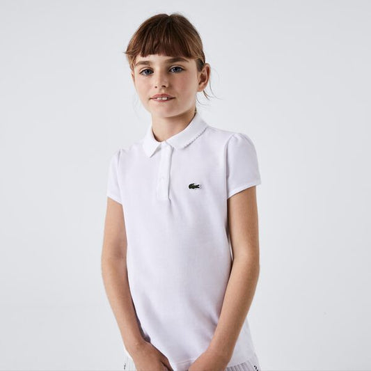 Scalloped Collar Mini Piqué Polo Shirt - Medaid International