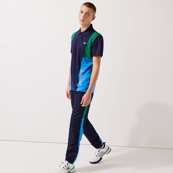 Men's Lacoste Sport Colour-Block Bands Tracktrousers - Xh0881 - Medaid International