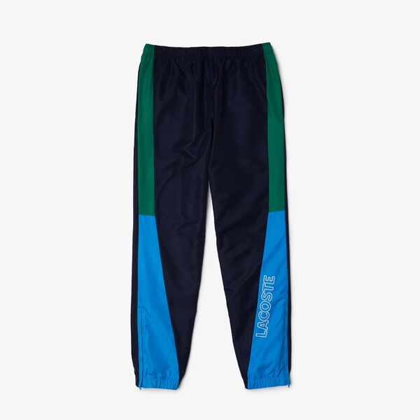 Men's Lacoste Sport Colour-Block Bands Tracktrousers - Xh0881 - Medaid International