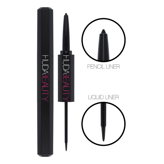 HUDA BEAUTY LIFE LINER DUO PENCIL & LIQUID EYELINER - Medaid - Lebanon