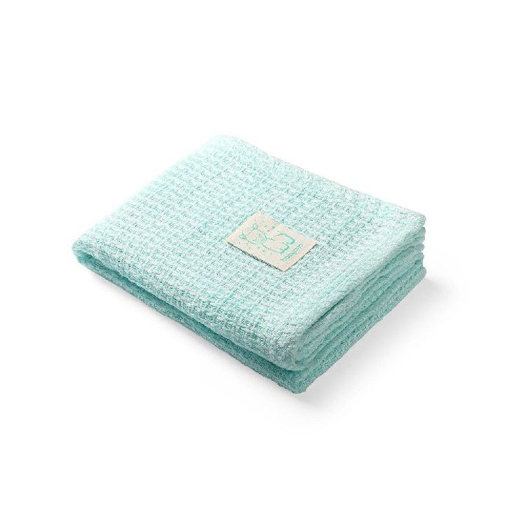 Natural Bamboo Knitted Blanket Mint - Medaid International