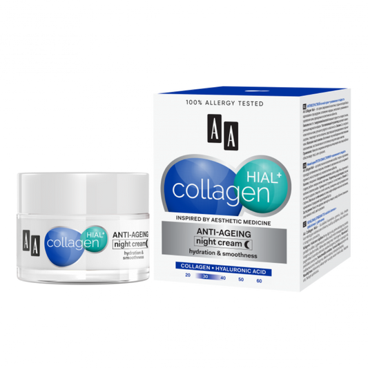 AA Collagen Hial+ Anti-Aging Night Cream - 50 ml - Medaid