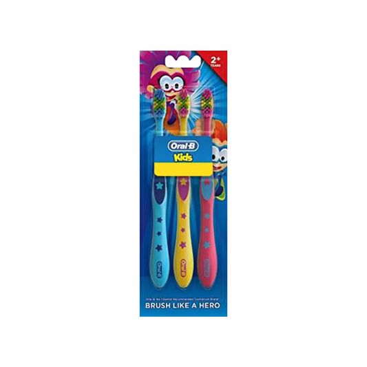 Oral-B Kids Brush Like A Hero Extra Soft Toothbrush - 3Pcs - Medaid