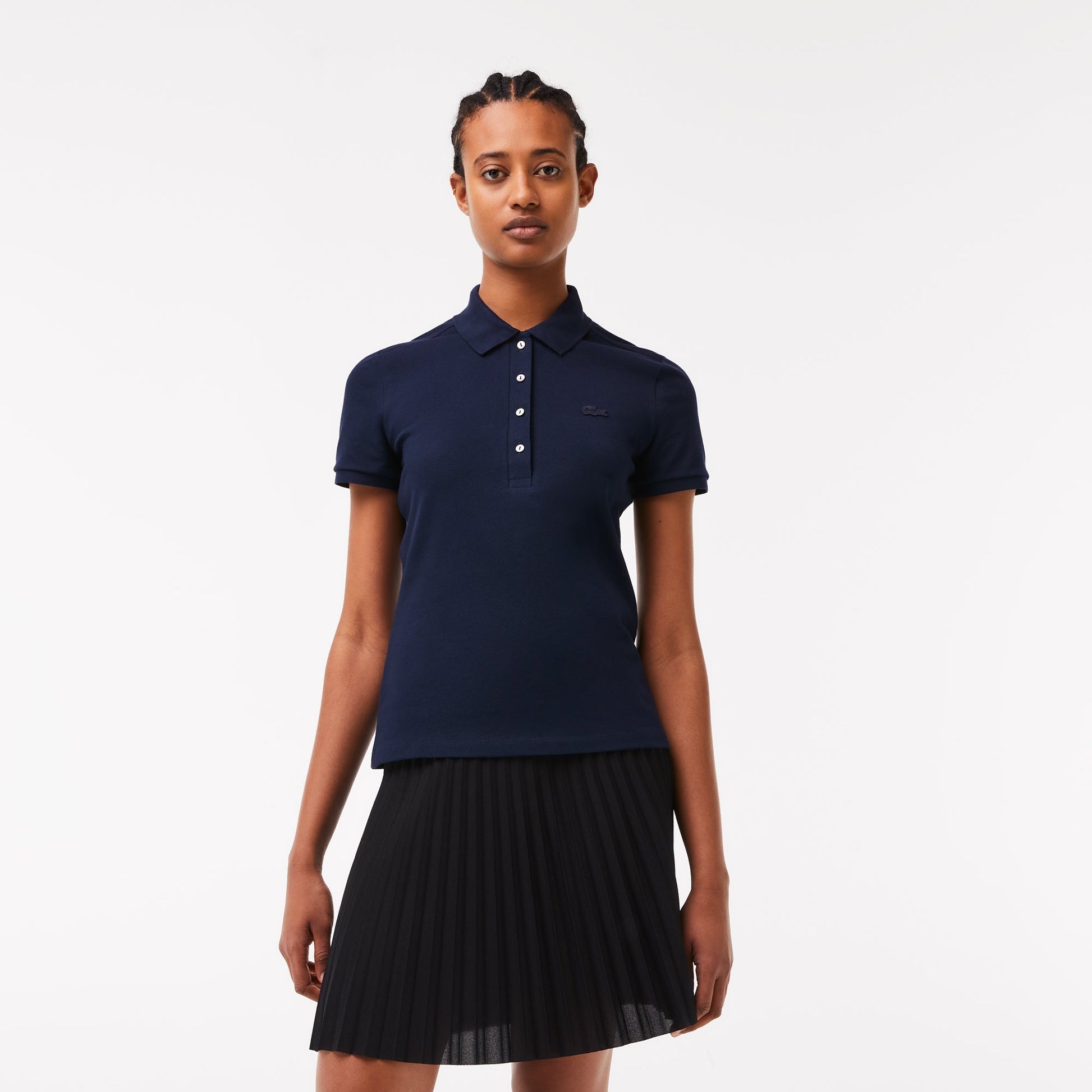 L.12.D Slim Fit Stretch Mini Piqué Polo Shirt - PF5462 - Medaid International