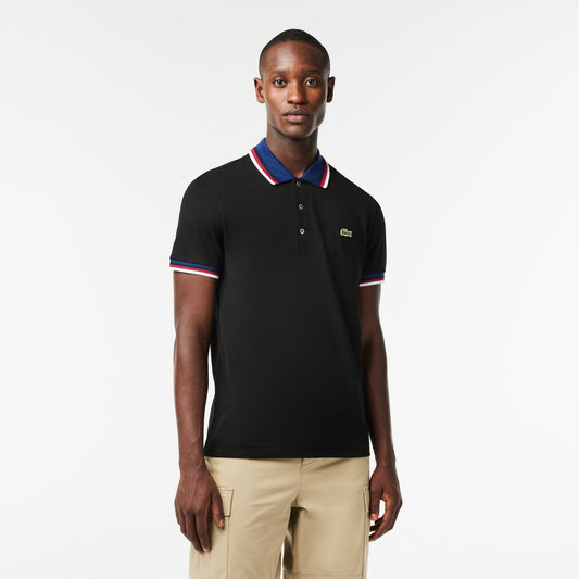Regular Fit Stretch Cotton Piqué Contrast Collar Polo Shirt - PH3461 - Medaid International