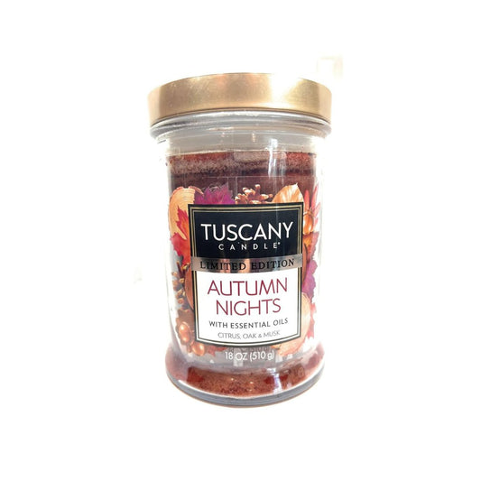 Tuscany Candle Limited Edition Jar Candle (Autumn Nights, 18 Ounce) - Medaid