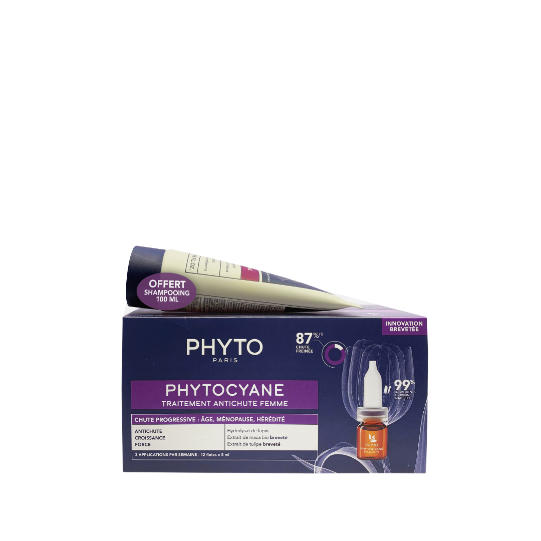 Phyto Cynae Progressive Hair Loss Set + Shampoo Women 100ml For Free - Medaid