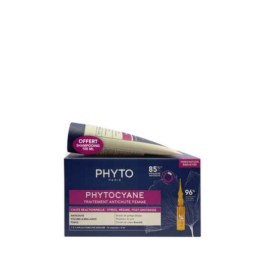 Phyto Cyane Reactional Hair Loss Set + Shampoo Women 100ml For Free - Medaid