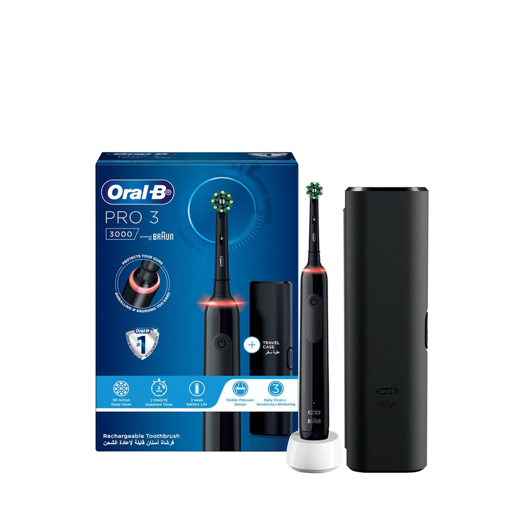 Oral-B Pro 3 3000 Rechargeable Toothbrush Kit 4 pcs - Medaid