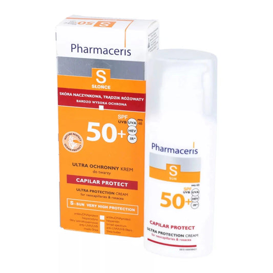 S Capilar Protect, protective cream for vascular skin and rosacea SPF 50+ - Medaid International