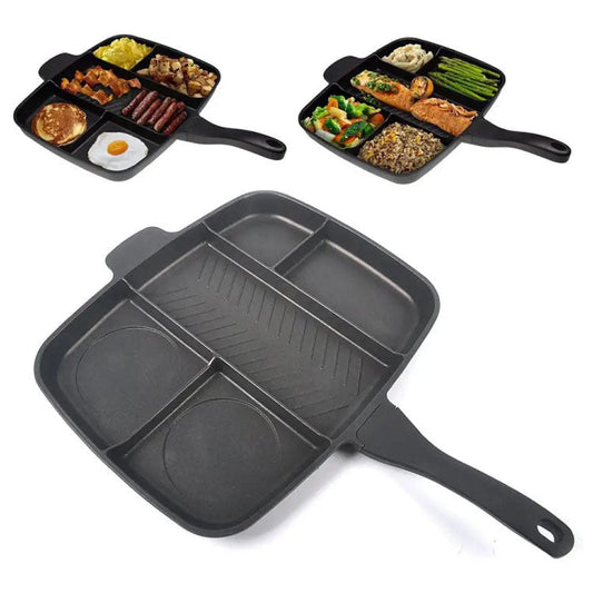 15 inches black divider grill pan - Medaid