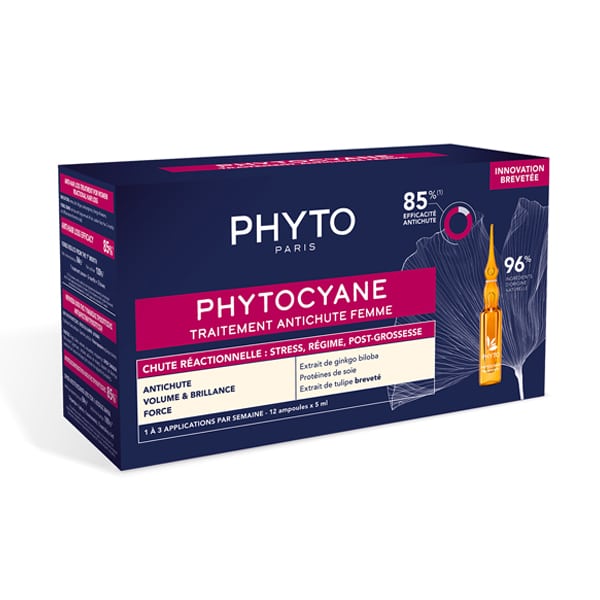 Phyto Phytocyane Reactional Hair Loss Treatment for Women, 12amps x 5ml - Medaid