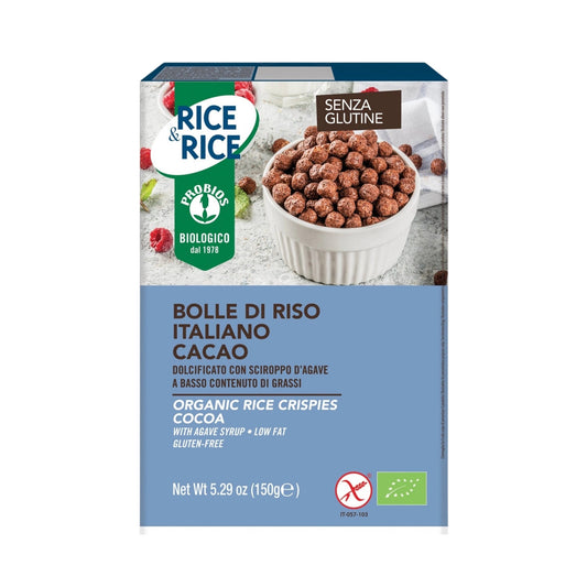 Rice&Rice Organic Rice Crispies With Cocoa - Medaid
