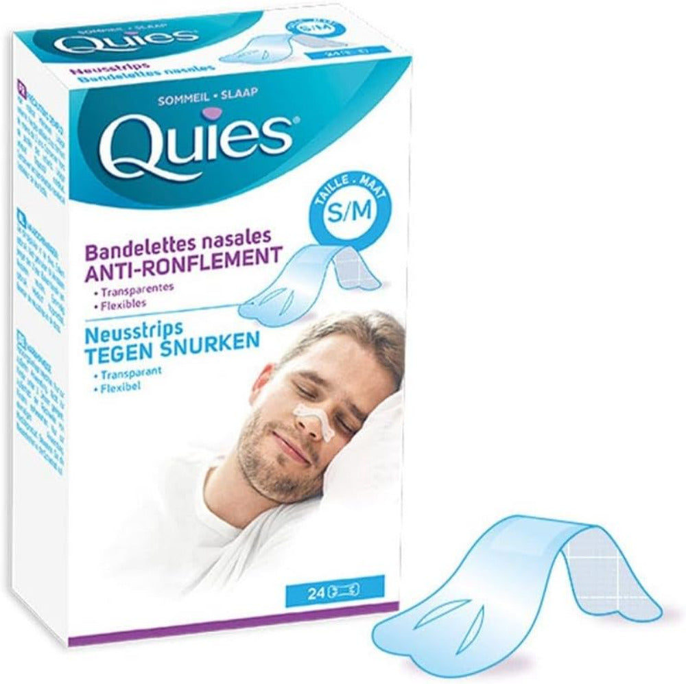 Quies Anti-Snoring Nasal Strip - 24  Strips - Medaid