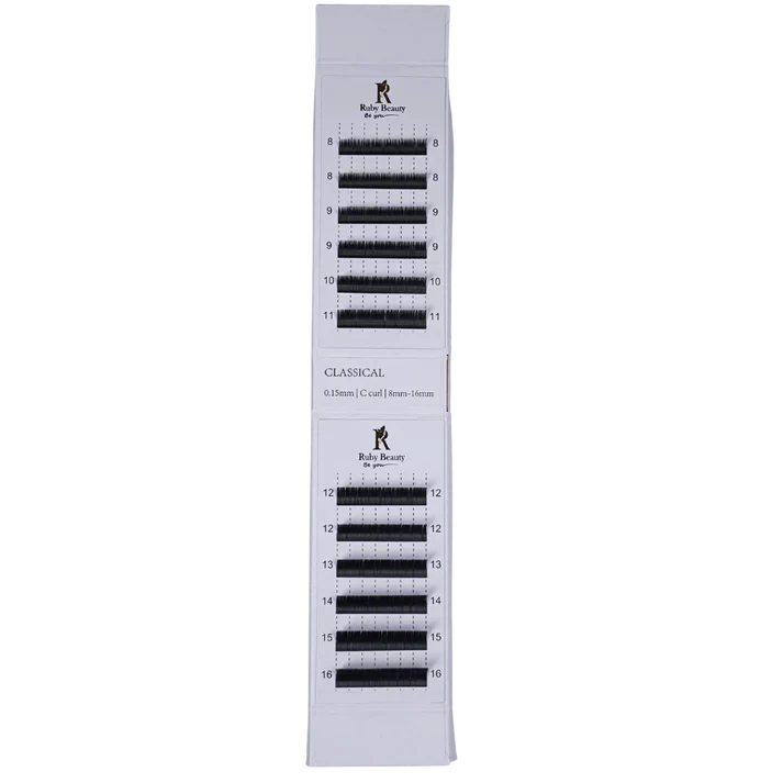 Ruby beauty Eyelash extensions 0.15MM C curl RB-214 - Medaid