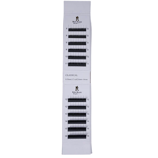 Ruby beauty Eyelash extensions 0.15MM C curl RB-214 - Medaid