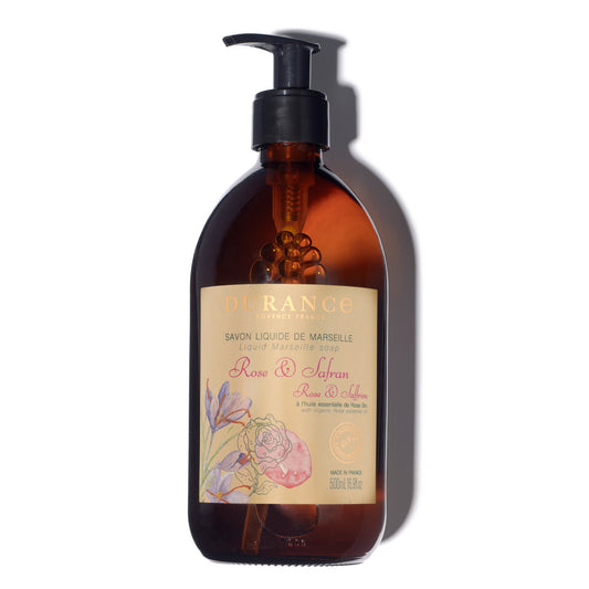 Durance - Rose & Saffron Liquid Marseille Soap 500ml - Medaid