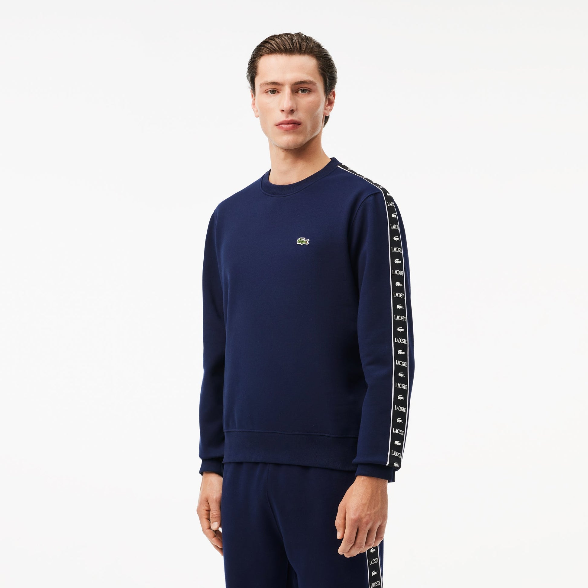 buy-logo-strip-crew-neck-sweatshirt-sh7492-166-lebanon - Medaid