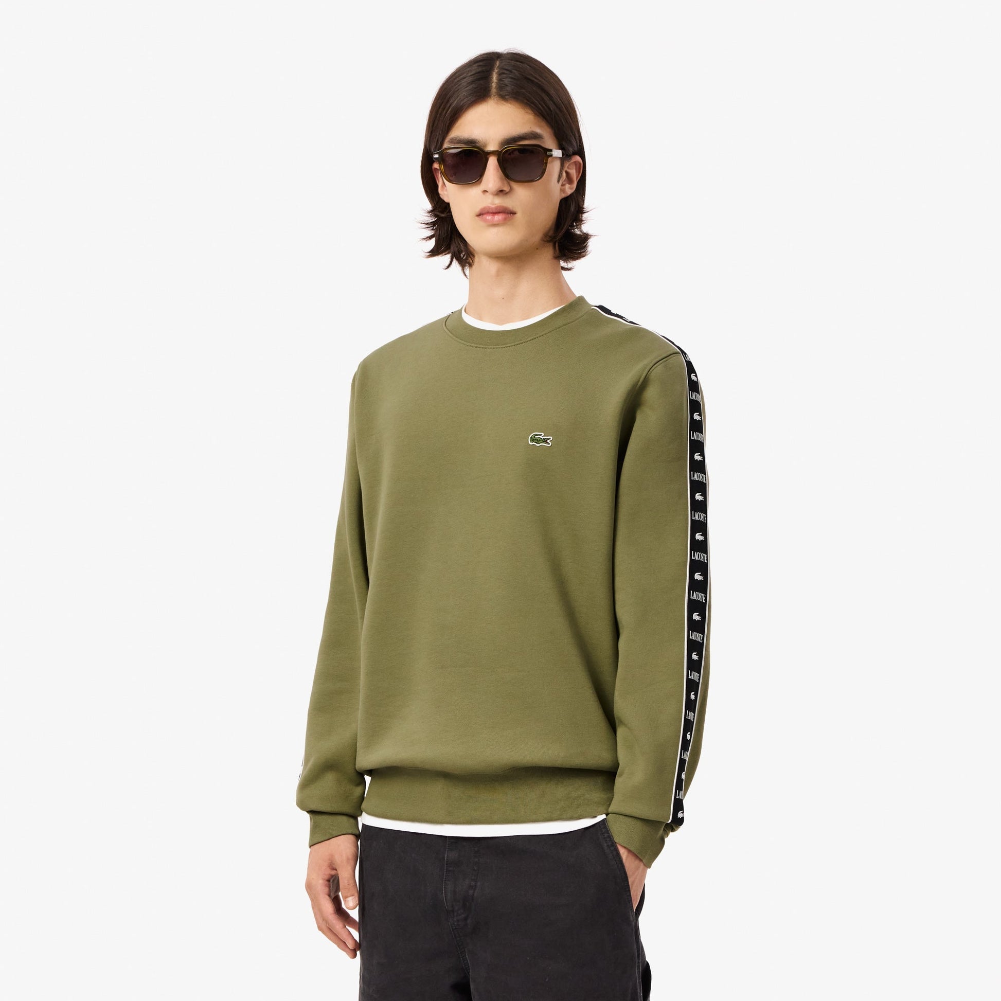 buy-logo-strip-crew-neck-sweatshirt-sh7492-bmy-lebanon - Medaid