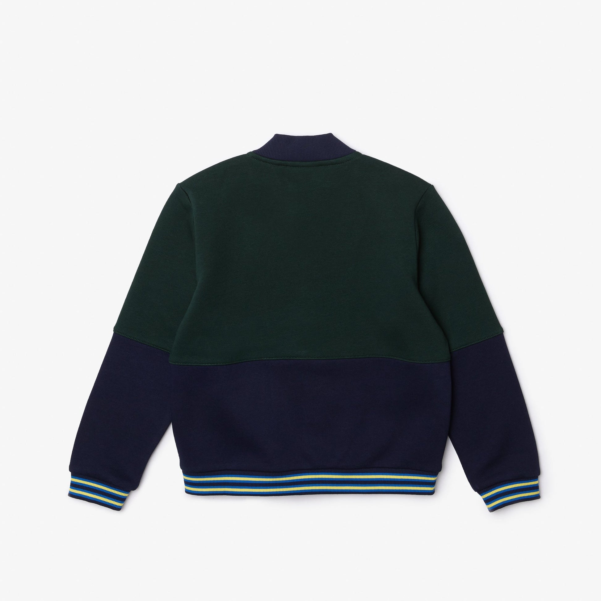 Boys' Lacoste Striped Organic Cotton Varsity Jacket - SJ9773 - Medaid International