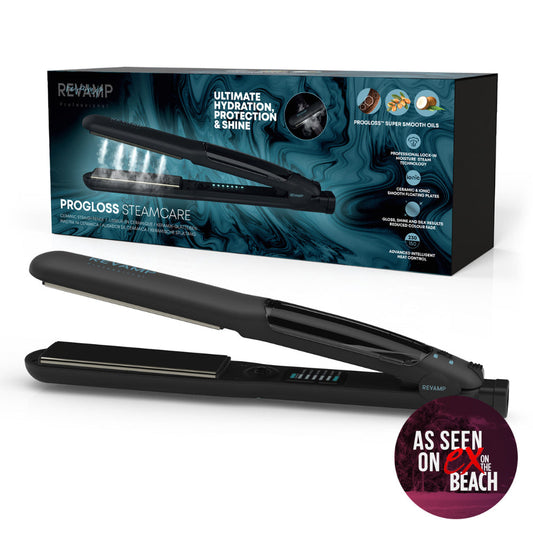Revamp Progloss Steamcare Ceramic Hair Straightener - Medaid