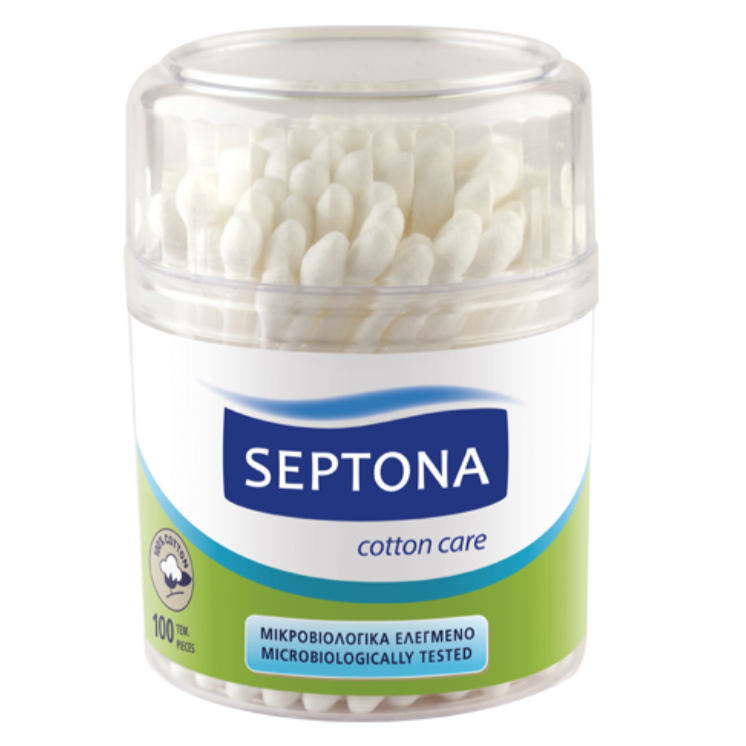 Septona 100 Cotton Buds In Plastic Jar - Medaid