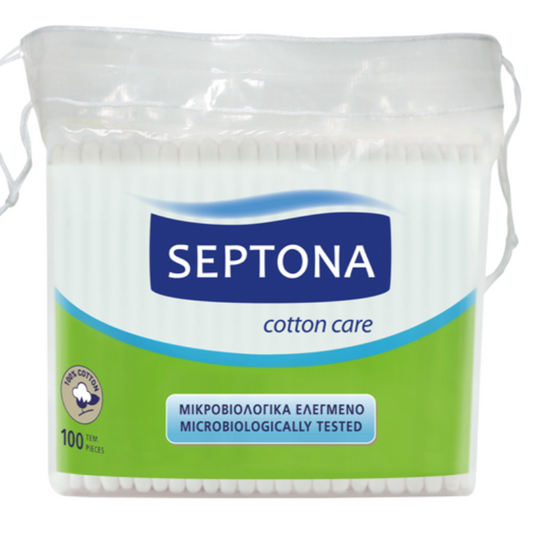 Septona 100 Cotton Buds In Plastic Bag - Medaid