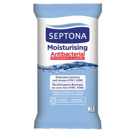 Septona Antibacterial Wipes With Moisturizing Action - Medaid