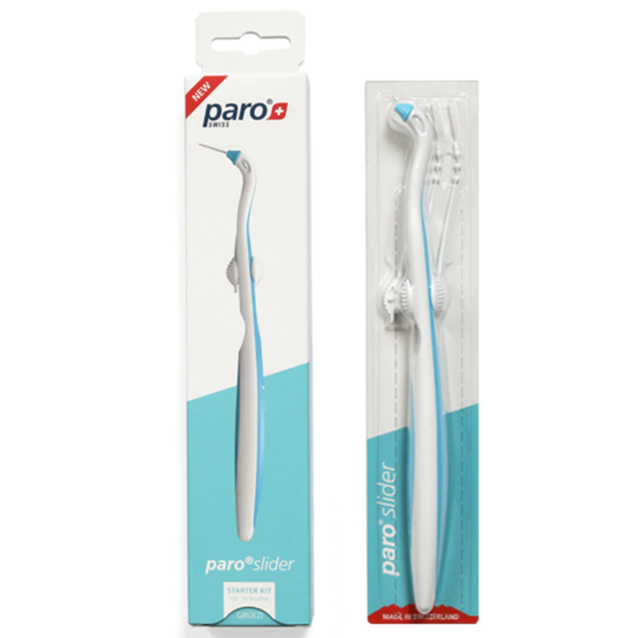 Paro Slider Starter Kit, Handle With 3 Refill Brushes Xs 1030 - Medaid