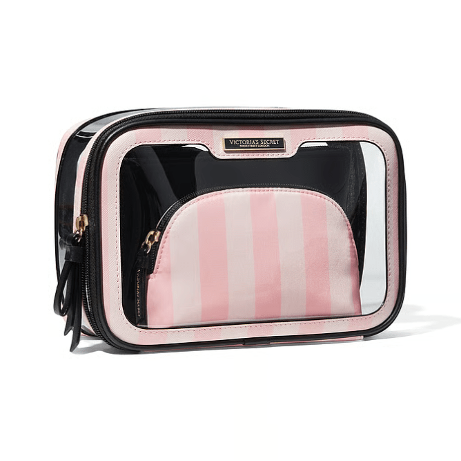 victorias-secret-3-piece-makeup-bag-iconic-stripe - Medaid