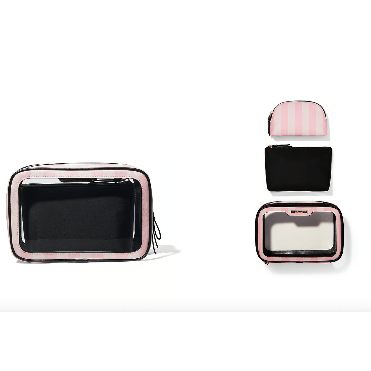 victorias-secret-3-piece-makeup-bag-iconic-stripe - Medaid