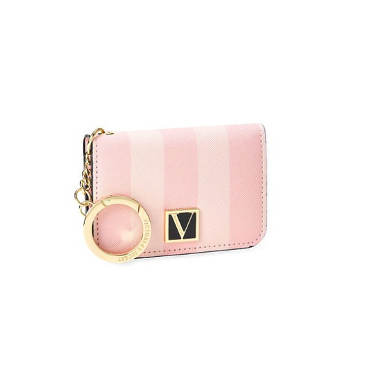 victorias-secret-the-victoria-foldable-card-case-pink-iconic-stripe - Medaid