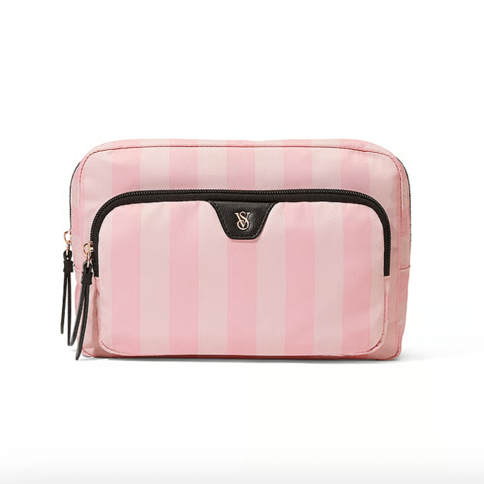victorias-secret-travel-makeup-pouch-pink-iconic-stripe - Medaid