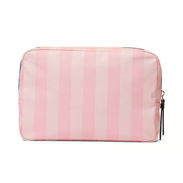 victorias-secret-travel-makeup-pouch-pink-iconic-stripe - Medaid