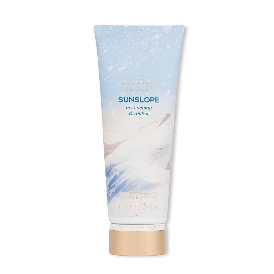 Victoria's Secret - Limited Edition Sunslope Snow Icy Coconut & Amber Fragrance Body Lotion | 236 mL - Medaid