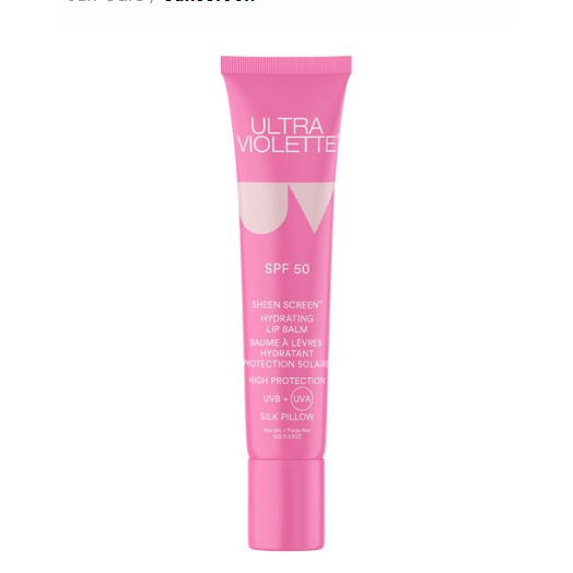 ULTRA VIOLETTE Sheen Screen™ SPF 50 Hydrating Lip Balm - Medaid