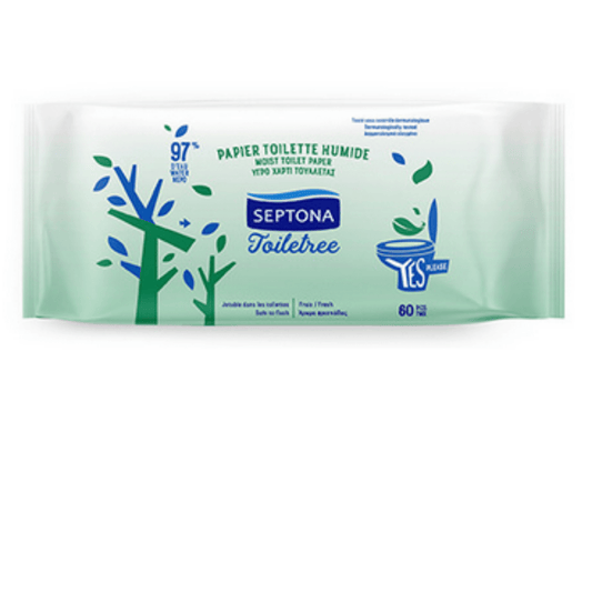 Septona Toiletree Moist Toilet Paper - 60 Pcs - Medaid