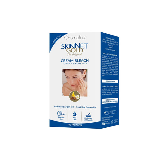 Cosmaline Skinnet Gold Cream Bleach 50+25ml - Medaid