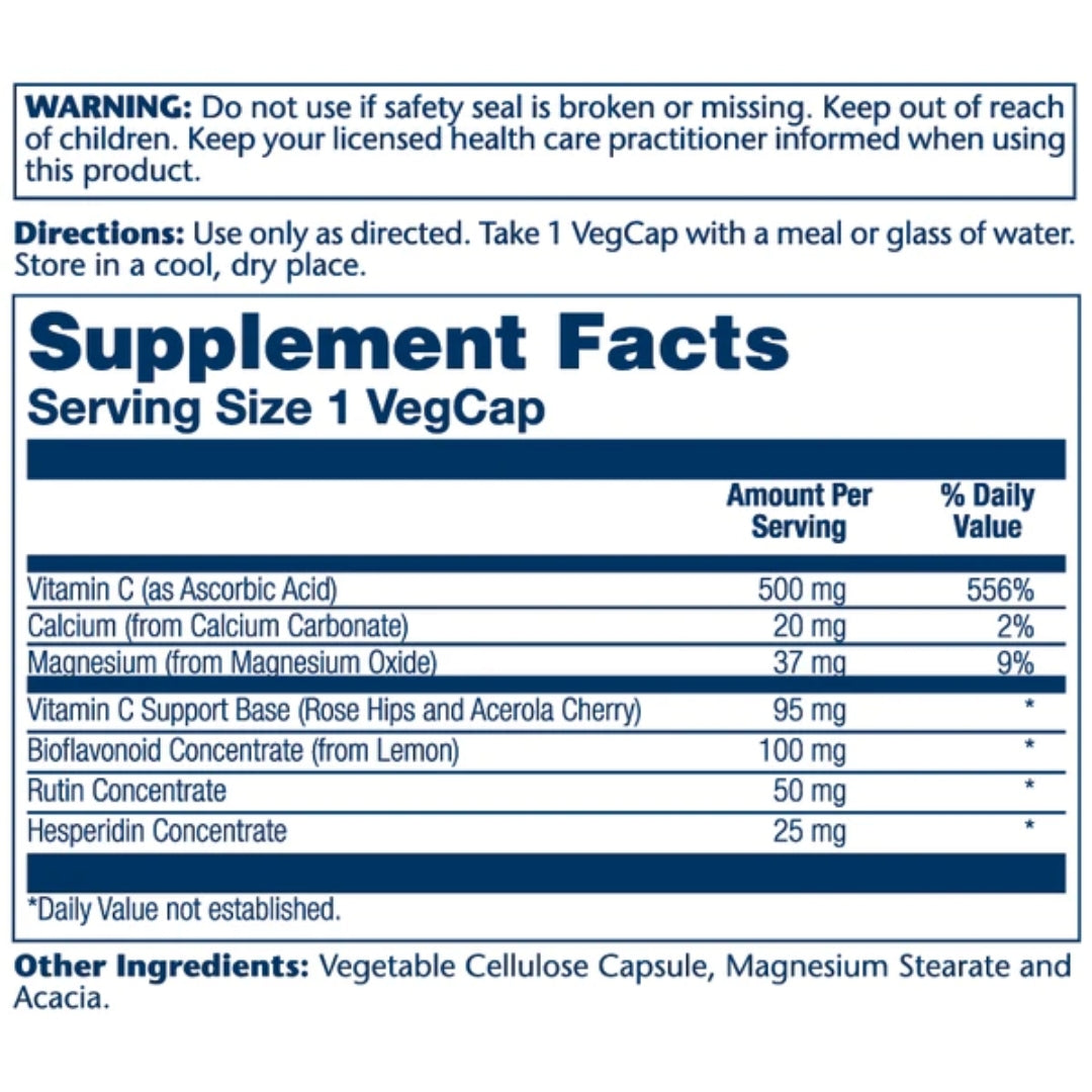 Vitamin C With Bioflavonoid Concentrate 500mg - Medaid