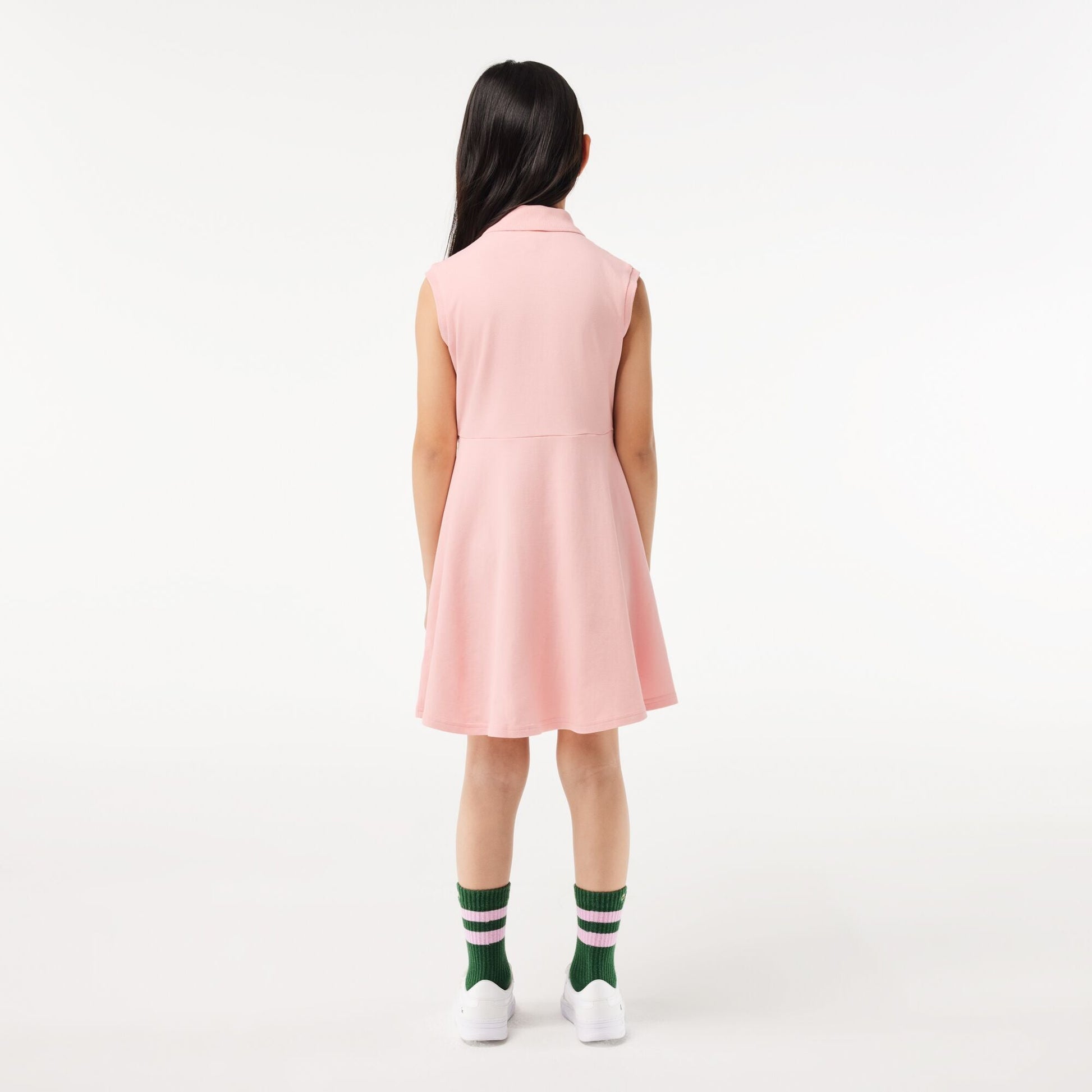 Girls’ Lacoste Fit and Flare Stretch Piqué Polo Dress - EJ5297 - Medaid International