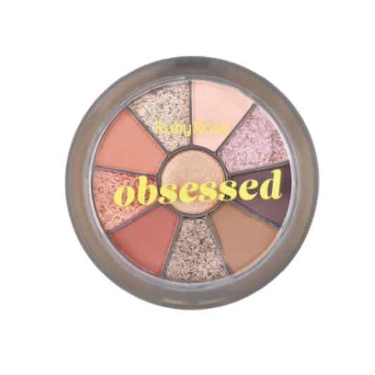-35% Ruby rose round eyeshadow and highlighter palette obsessed #7 HB-1075 - Medaid