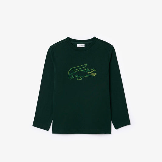 Lacoste heavy cotton crocodile graphic t-shirt tj2539 yzp - Lebanon - Medaid