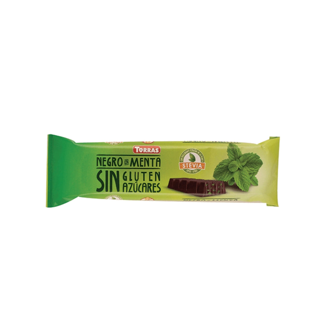 Sugar Free Dark Chocolate & Mint Bar With Stevia