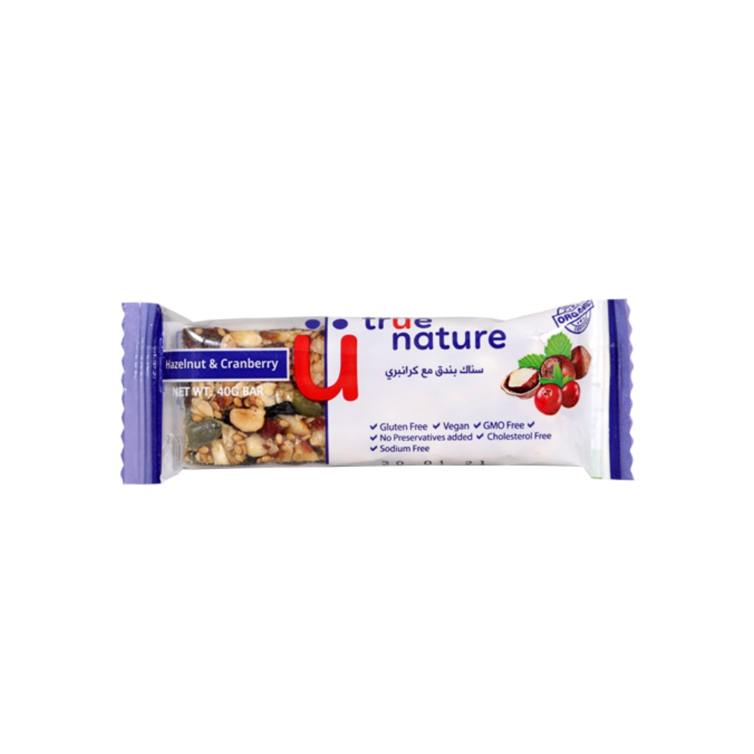 Organic Hazelnut & Cranberry Superfood Bar - Medaid